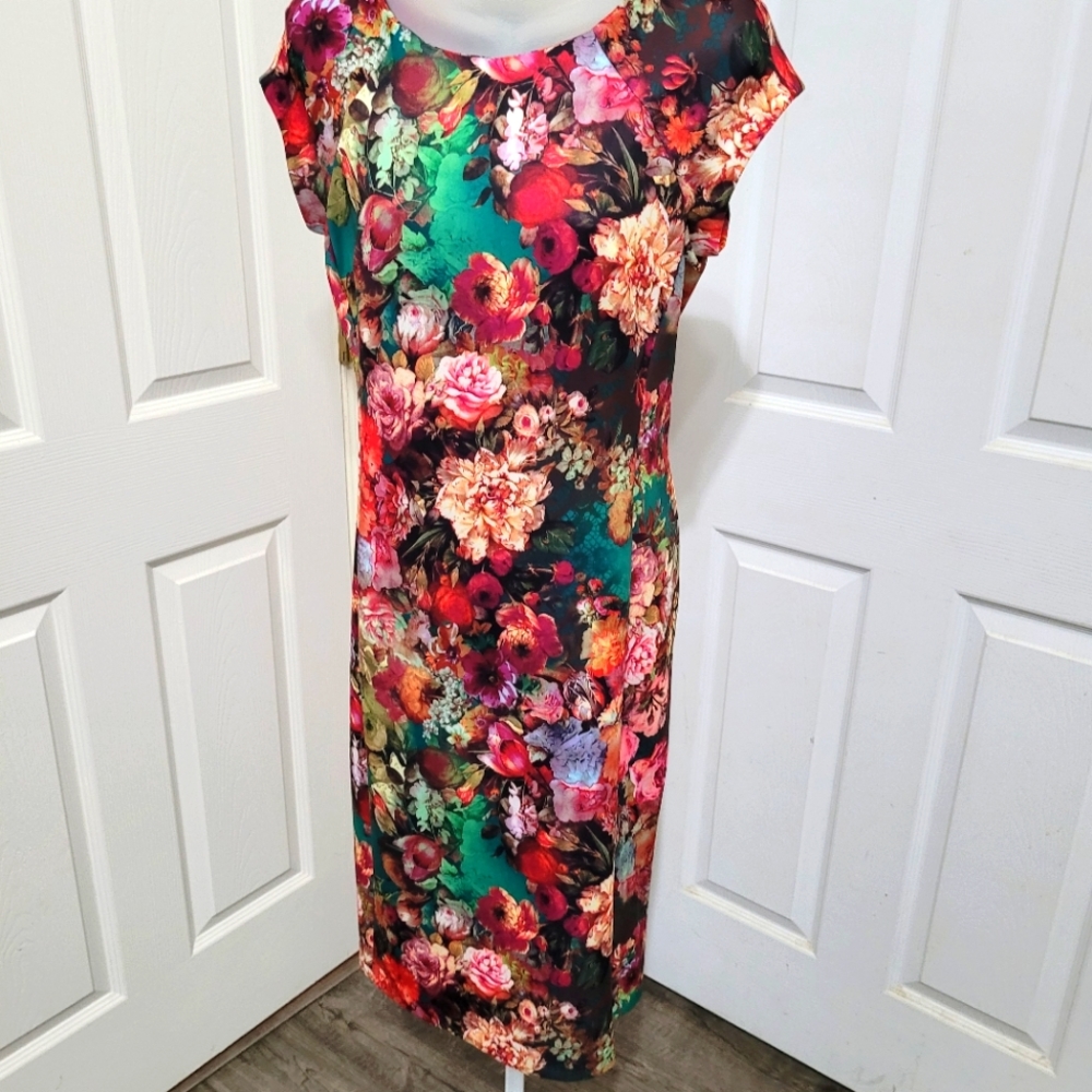Floral Midi Dress Sz 6